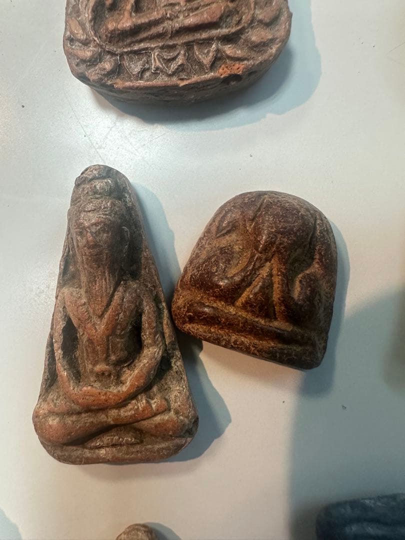タイ お守り プラ・ルアン(プラクルアン)仏像 まとめて 陶製 金属製
