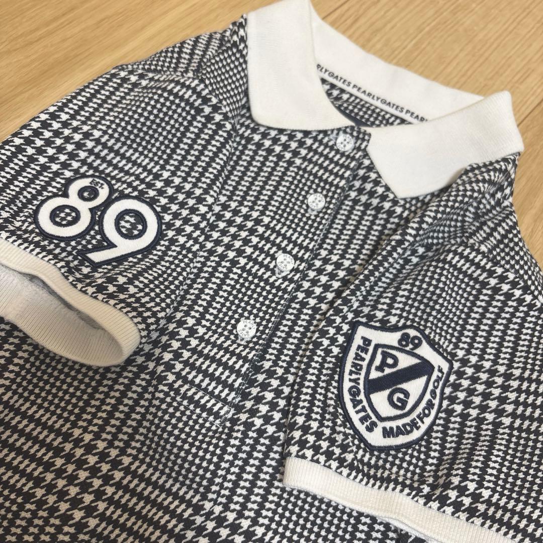 【新品】PEARLY GATES ポロシャツ 千鳥柄 サイズ0