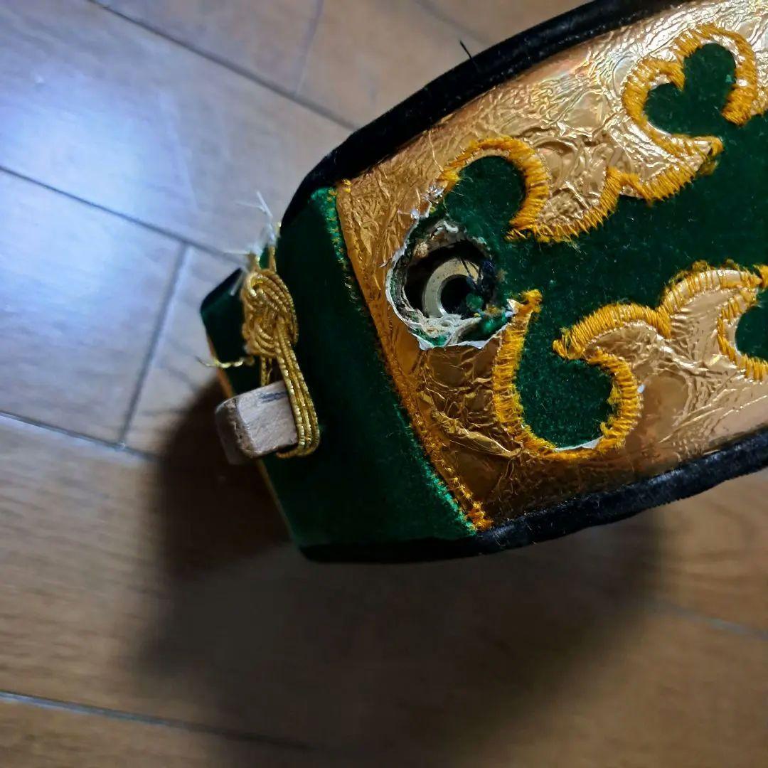 希少 六弦　沖縄三線 本蛇皮 斑点模様棹 エレキ穴付き 現状　動作未確認