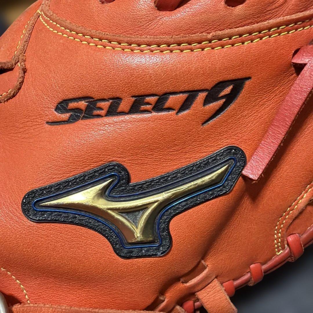 Mizuno Select9 軟式グローブ オレンジ