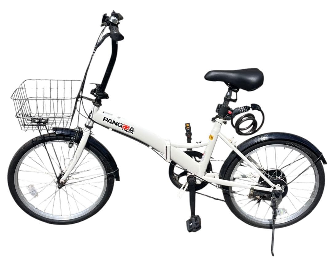 PANGAEA 折りたたみ自転車 ホワイト ノーパンクタイヤ
