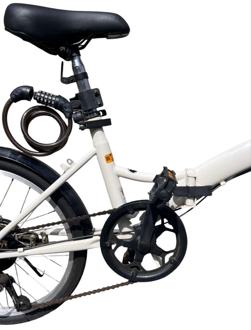PANGAEA 折りたたみ自転車 ホワイト ノーパンクタイヤ
