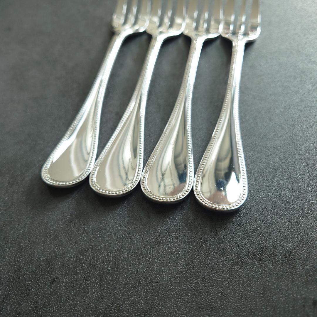 美品 クリストフル パール ケーキフォーク 4点