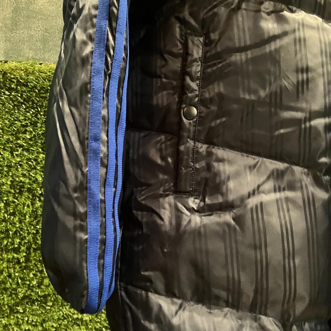adidas　ベンチコート　HN942　ダウン80%　紺/青　サイズXO