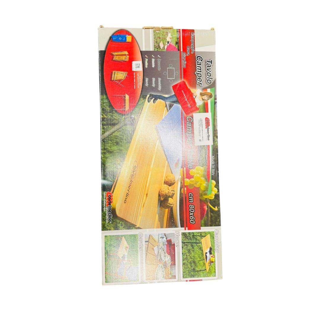 新品 CASTELMERLINO ハイ&ローキャンパーテーブル　80×60