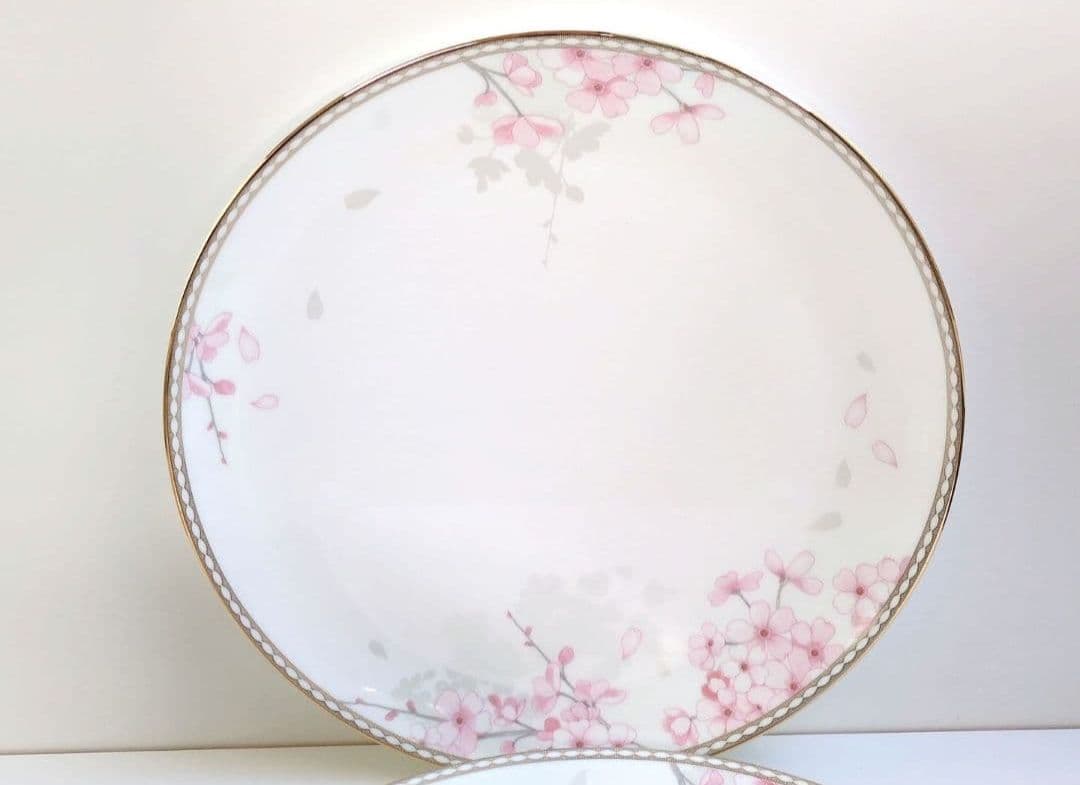 ウエッジウッド スプリング ブロッサム クーププレート　27ｃｍ　２枚
