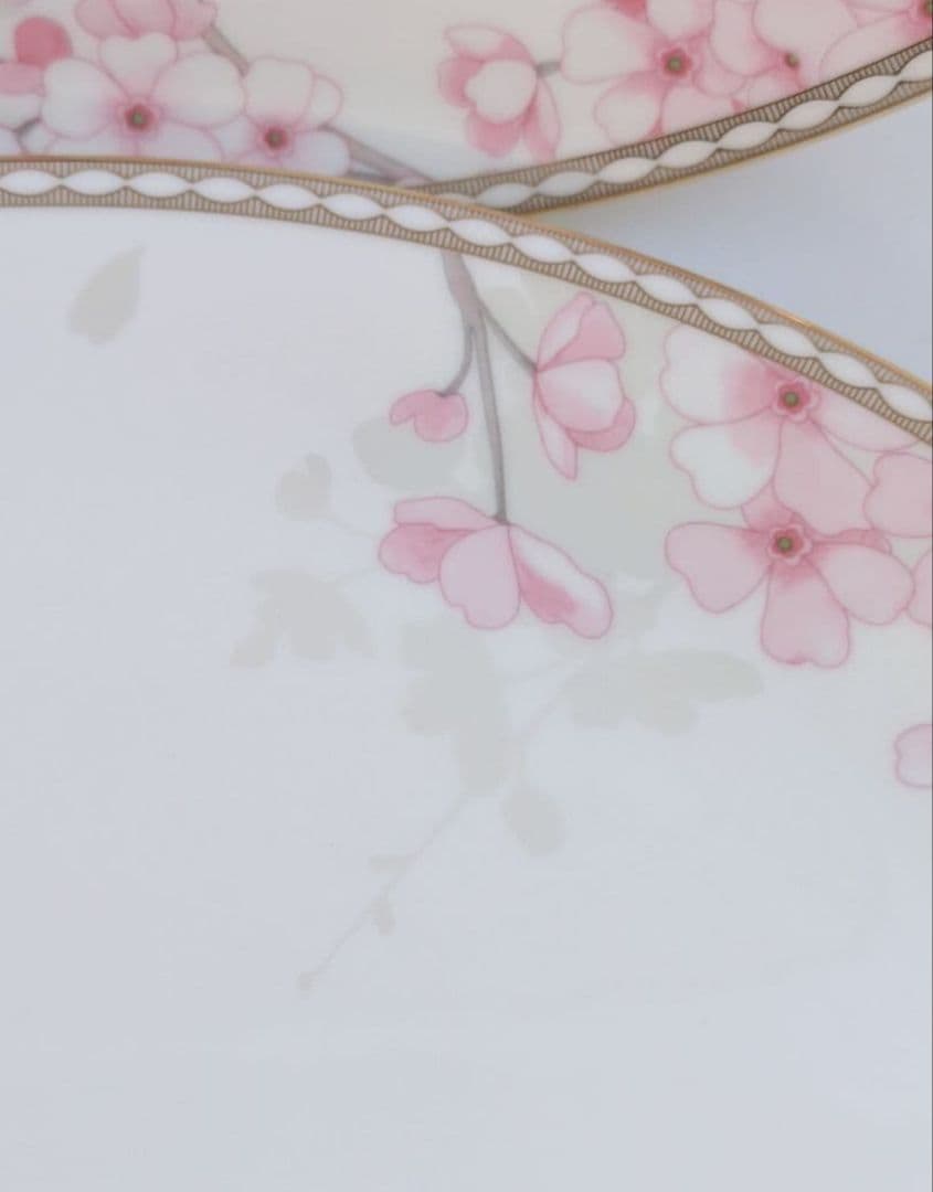 ウエッジウッド スプリング ブロッサム クーププレート　27ｃｍ　２枚