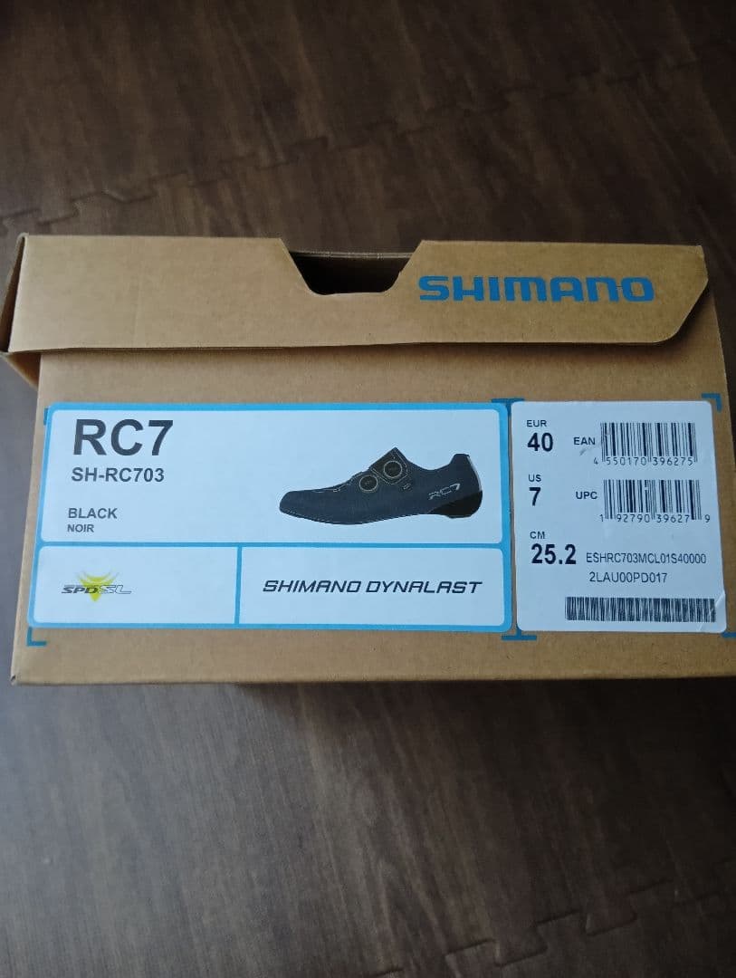 シマノ RC7 SH-RC703 BLACK 40 25.2 cm SPD-SL