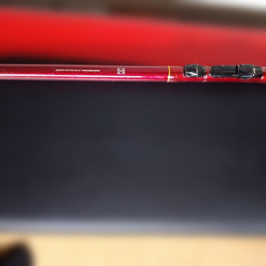 赤と黒 磯竿　376cm