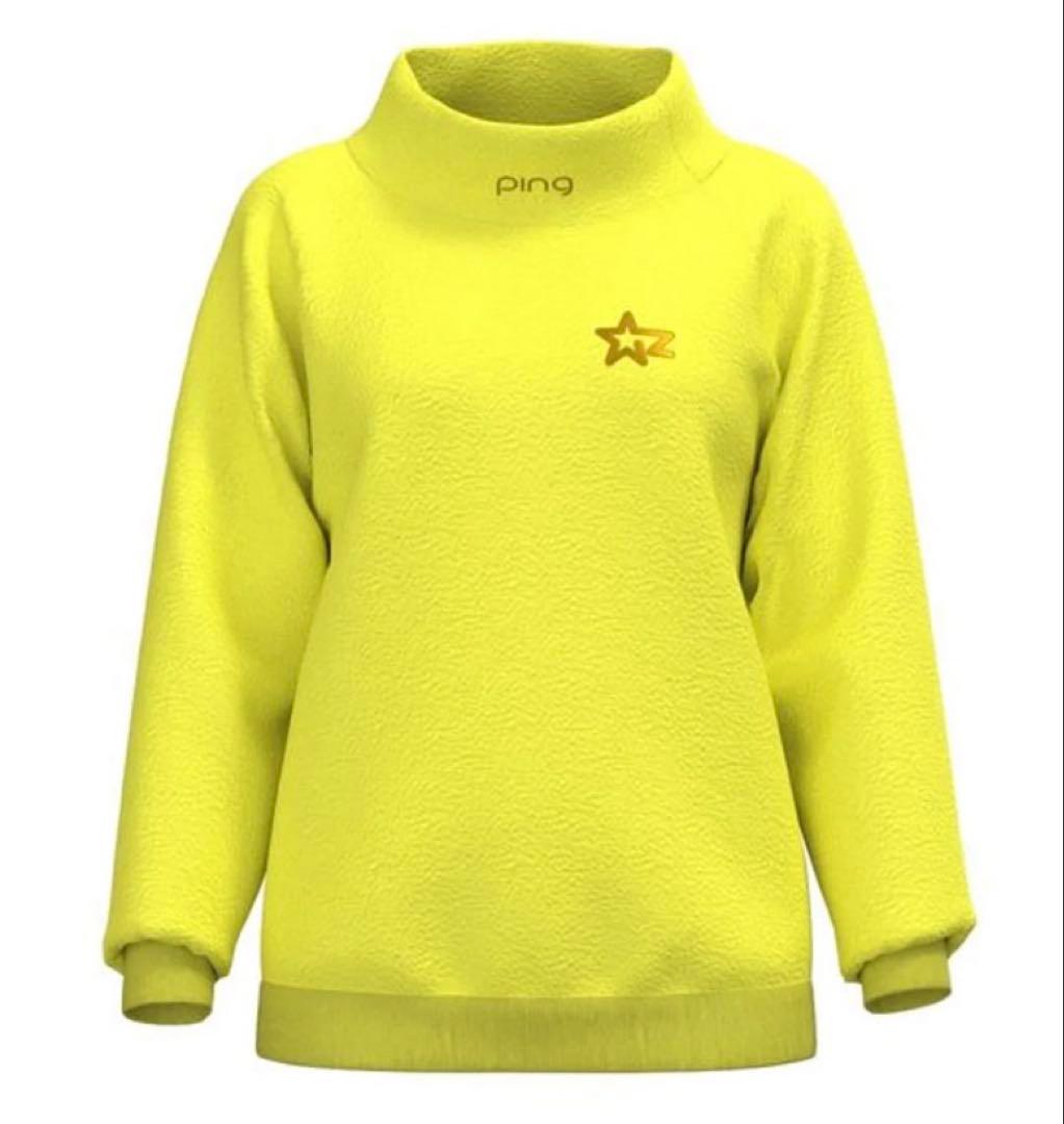 L ☆新品☆ PING フリースプルオーバー　レディース　14300円　イエロー