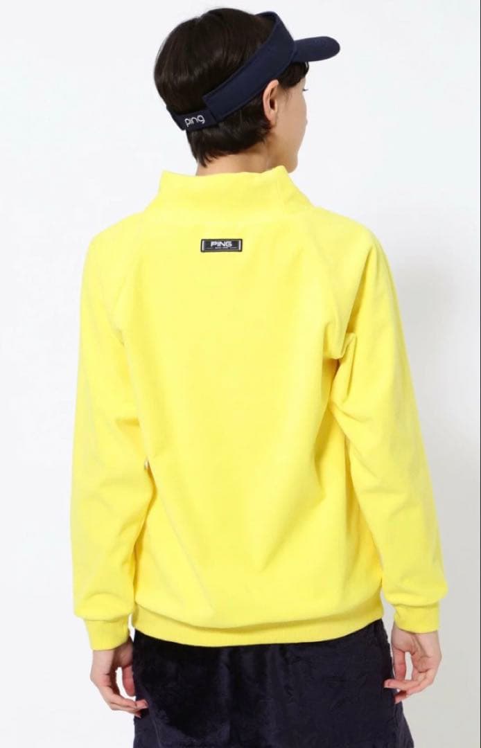 L ☆新品☆ PING フリースプルオーバー　レディース　14300円　イエロー