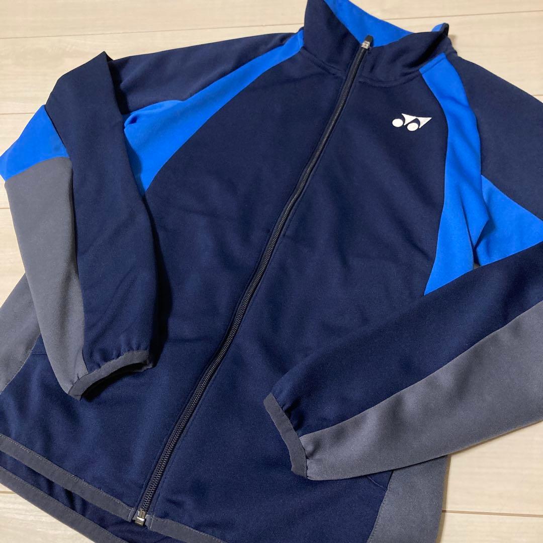 YONEXユニジャージ上下セット青紺★バドミントンソフトテニスパンツセットアップ