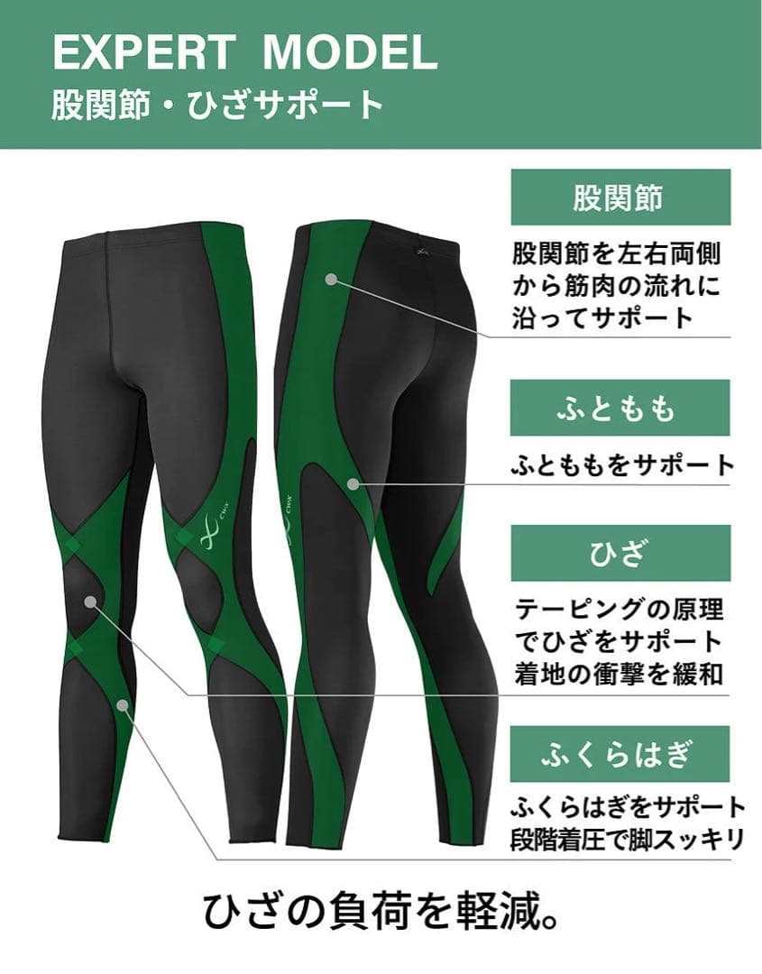 CW-X EXPERT MODEL 股関節・ひざサポートタイツ Mサイズ