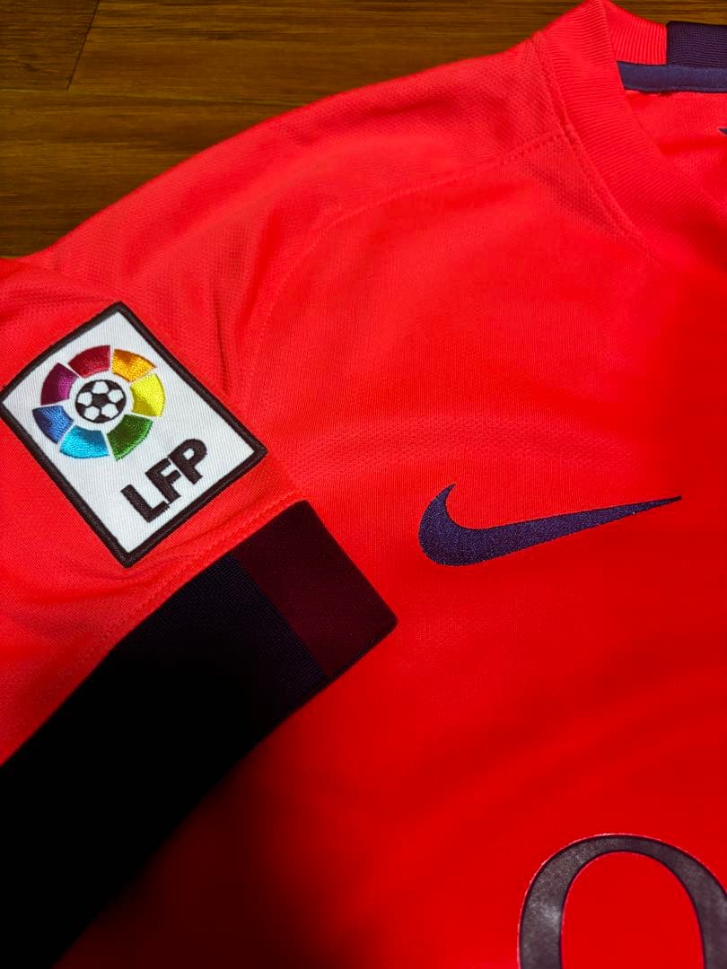 【美品】ネイマール サイン入りFC Barcelona オレンジ ユニフォーム