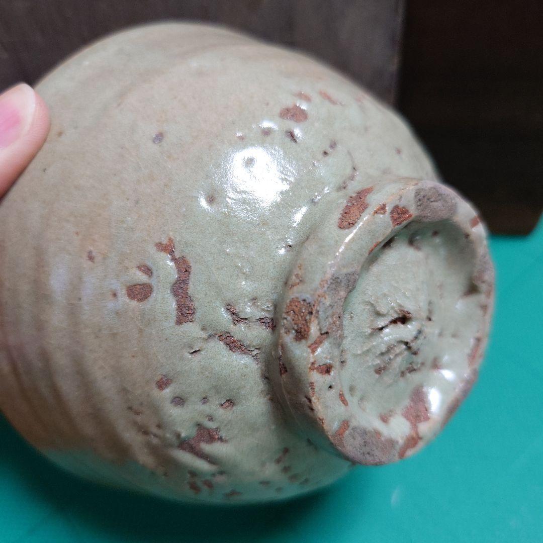 時代 李朝 高麗茶碗 大井戸茶碗 梅花皮 箱有 茶道具
