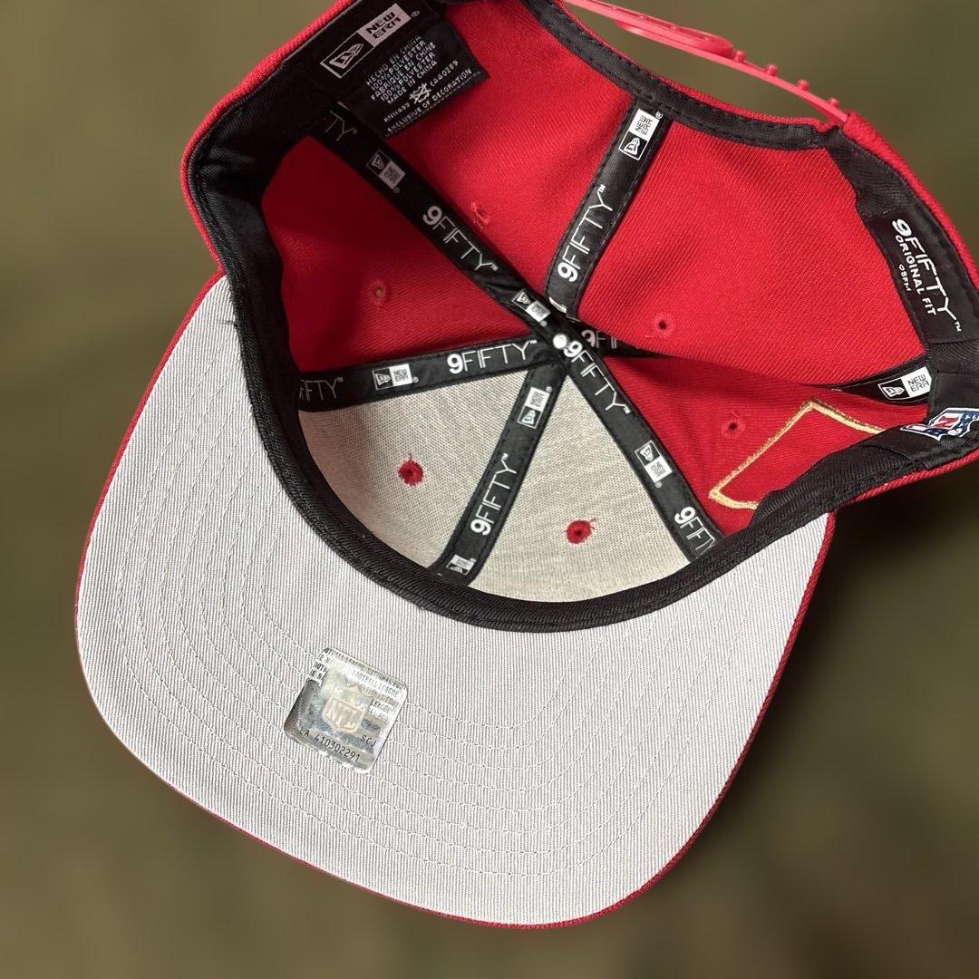 Neweraニューエラ9fifty49ersジョー・モンタナキャップ レッド