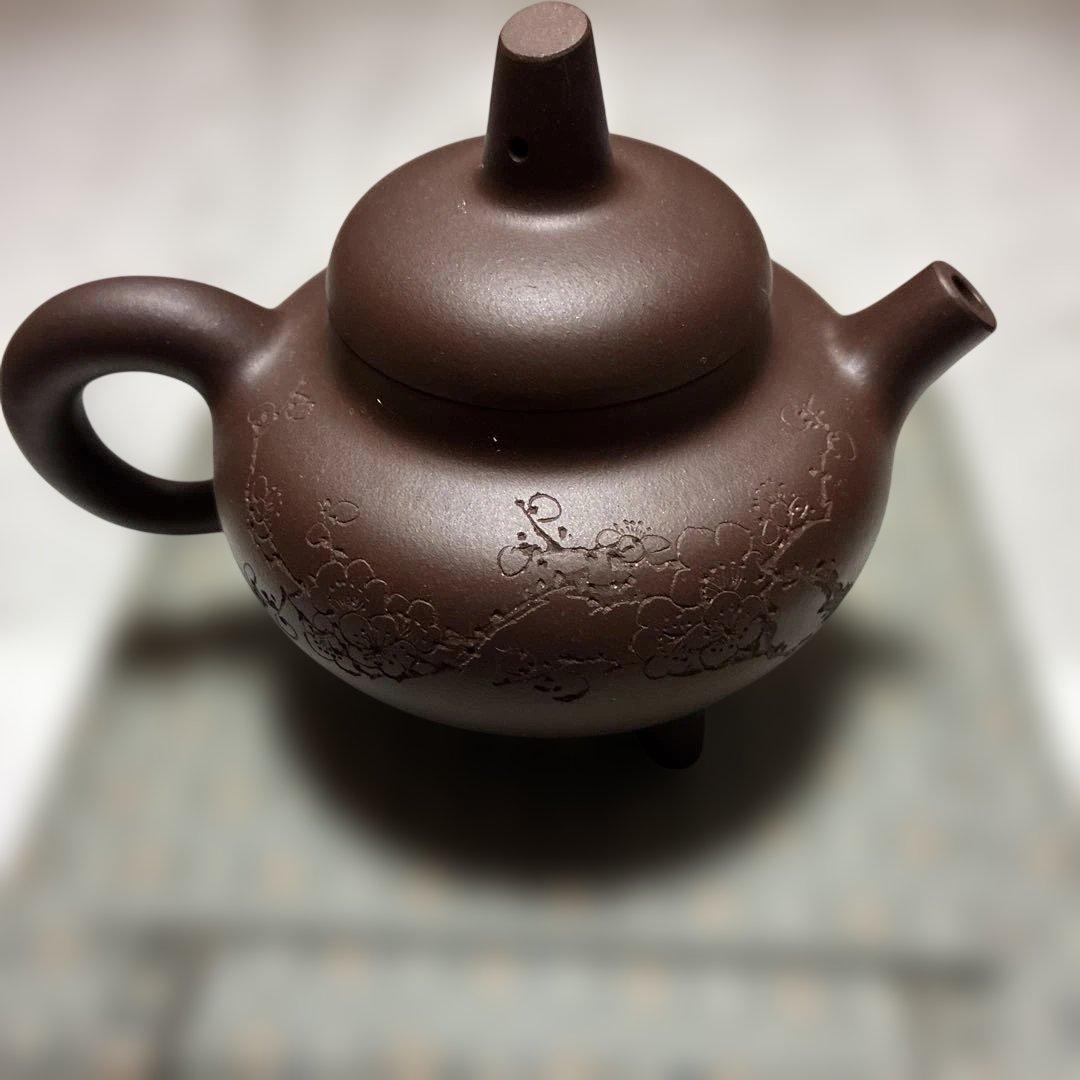 【真作保証・金賞作家】宜興紫砂壺 沈彩娥作「福君堂」高級茶器 証書・箱付