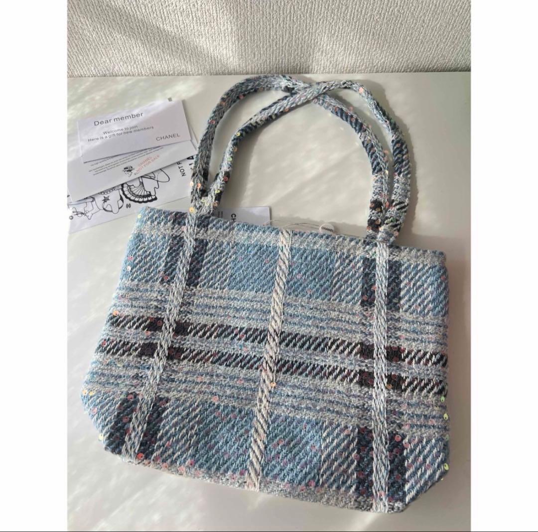 CHANEL トートバッグ シャネルノベルティ　バッグ　ショルダーバッグ　ブルー