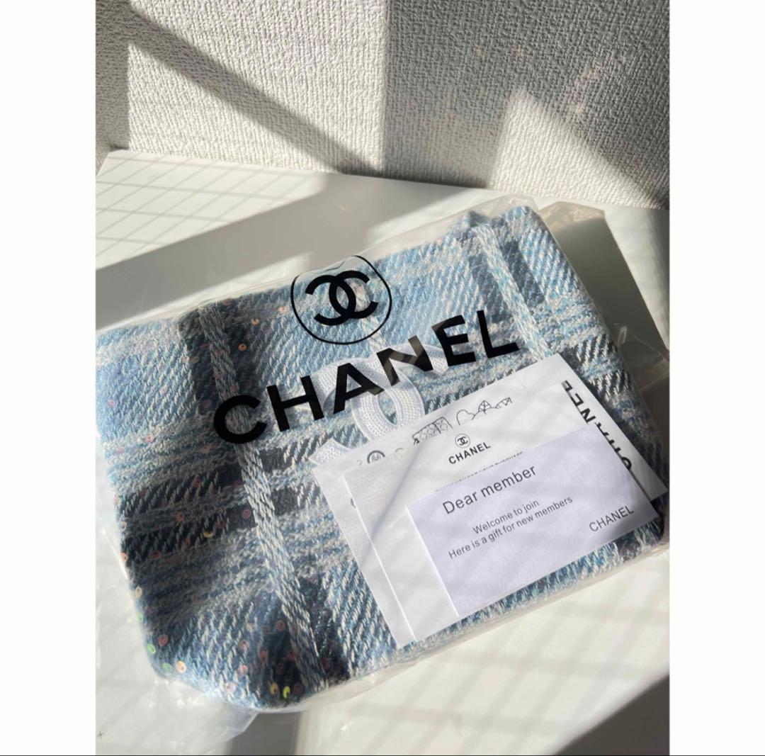CHANEL トートバッグ シャネルノベルティ　バッグ　ショルダーバッグ　ブルー