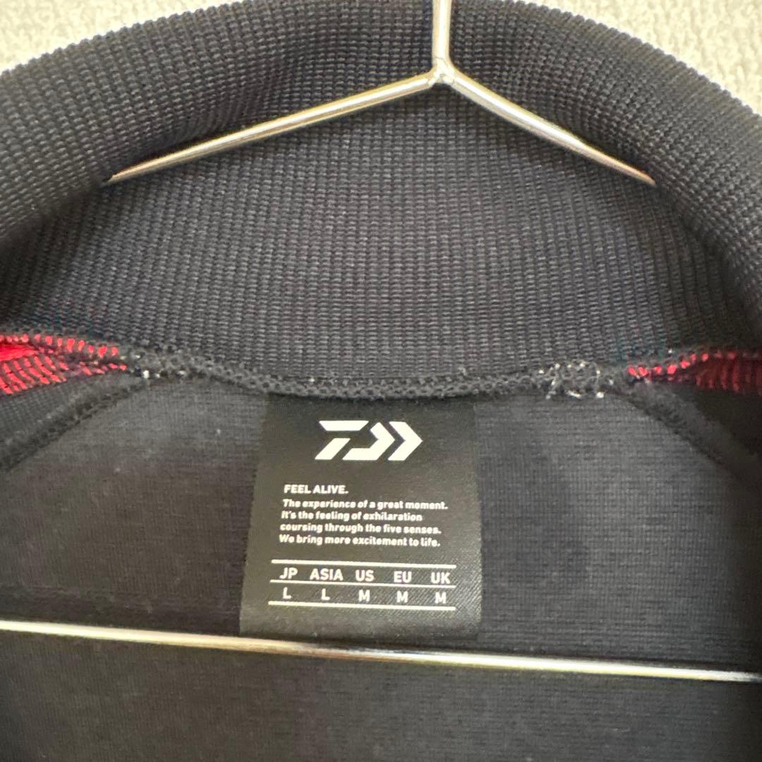 Daiwa◆フィッシングジャケット◆ジャージ◆Lサイズ◆ブラック/レッド