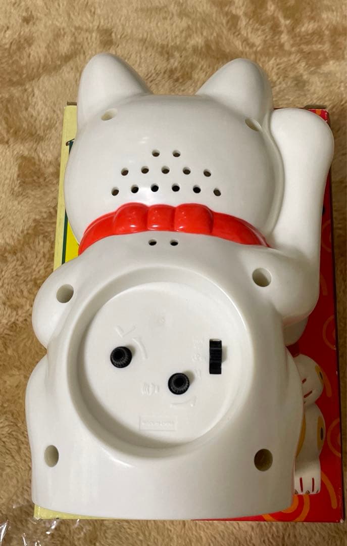 【新品未使用】マルマンmaruman 招き猫　マネキネコ　目覚まし時計　からくり