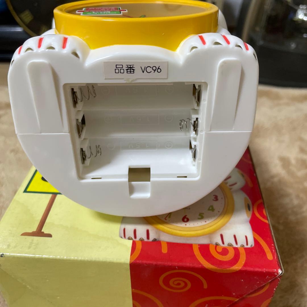 【新品未使用】マルマンmaruman 招き猫　マネキネコ　目覚まし時計　からくり