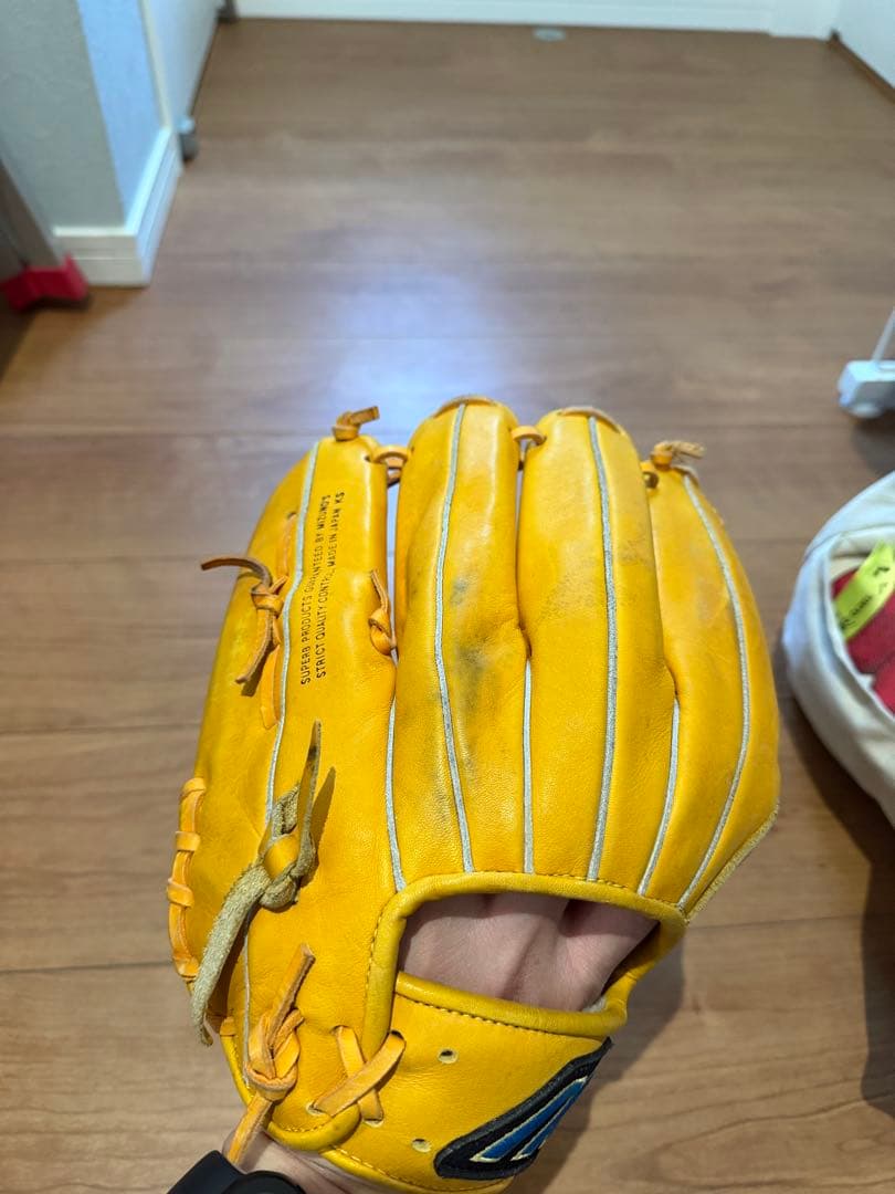 Mizuno ビッグM 軟式野球用グローブ イエロー　イチローモデル