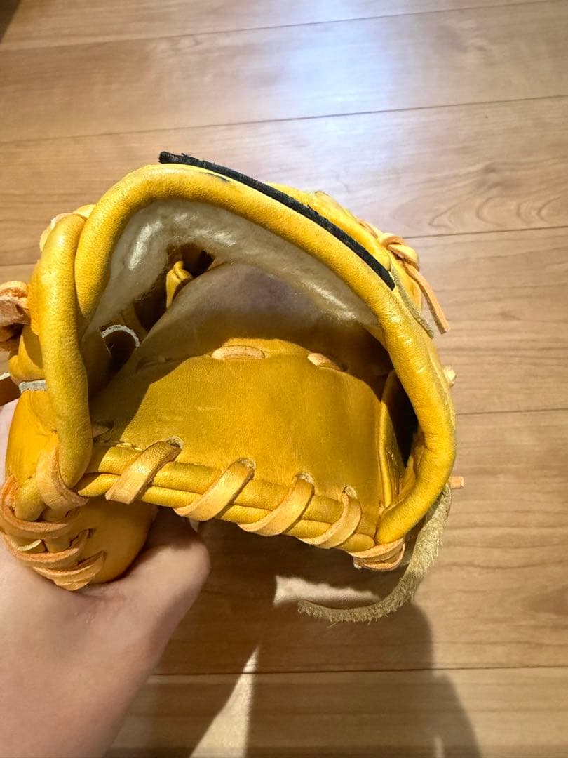 Mizuno ビッグM 軟式野球用グローブ イエロー　イチローモデル