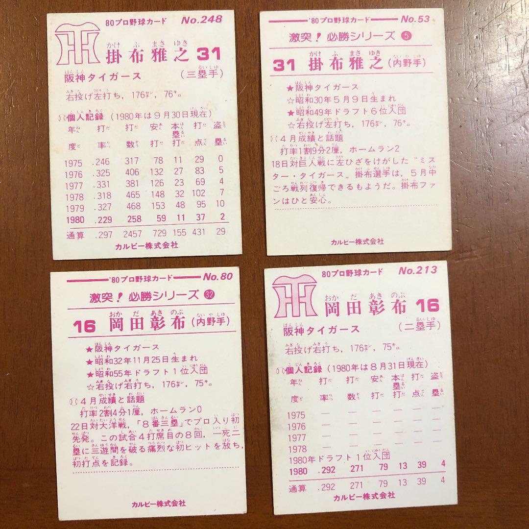 【カルビープロ野球カード】阪神タイガース　選手特集④