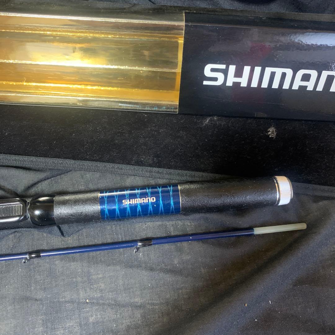 SHIMANO チヌ竿 青　青波巧　かかり釣竿、だんご釣