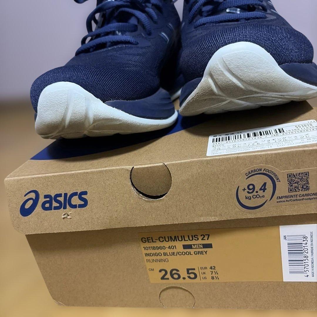 ASICS GEL-CUMULUS 27 ネイビー 26.5cm