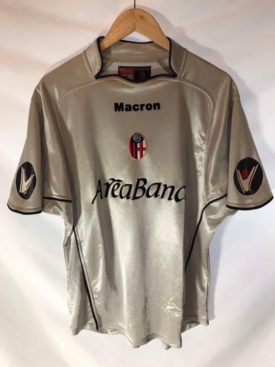 正規品 Macron ボローニャFC「16」中田英寿 半袖 L ユニフォーム