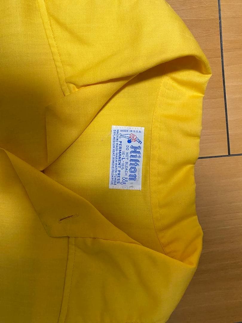 Hilton ボウリングシャツ イエロー