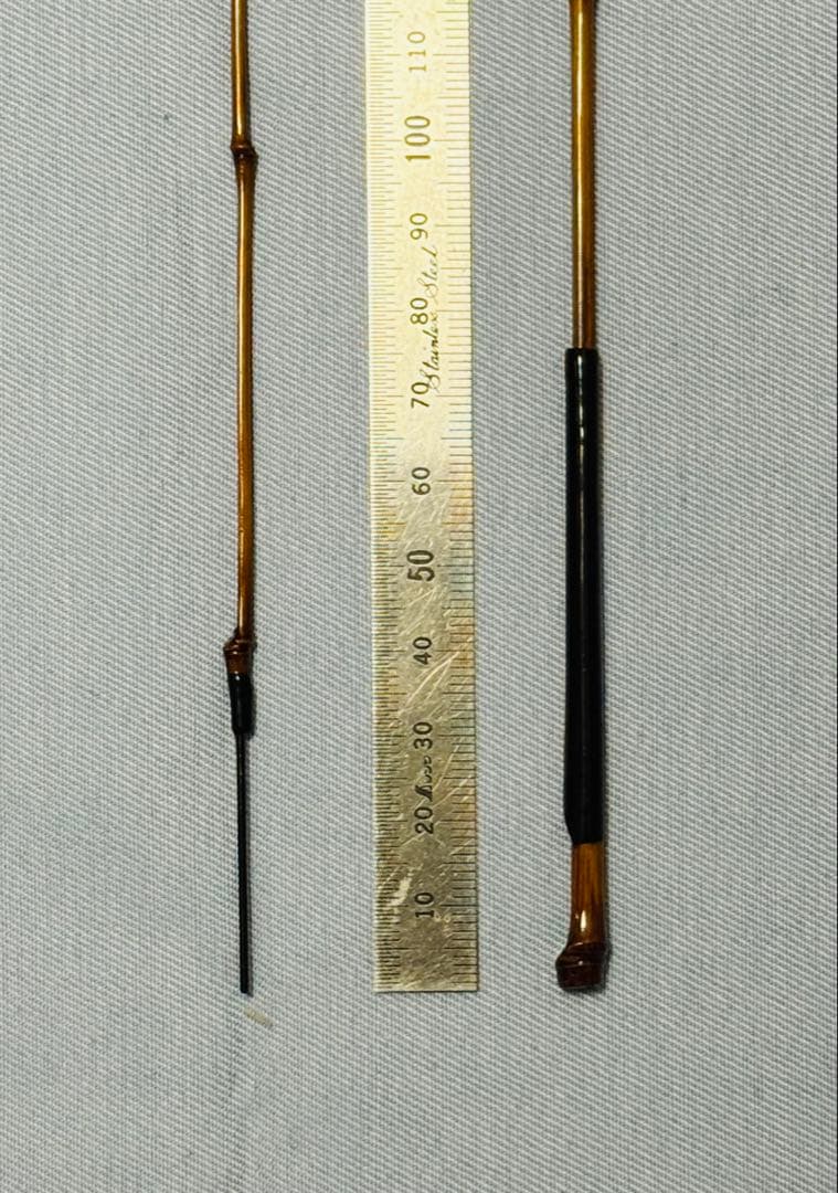 竿師製作の布袋全竹タナゴ竿　二本継
