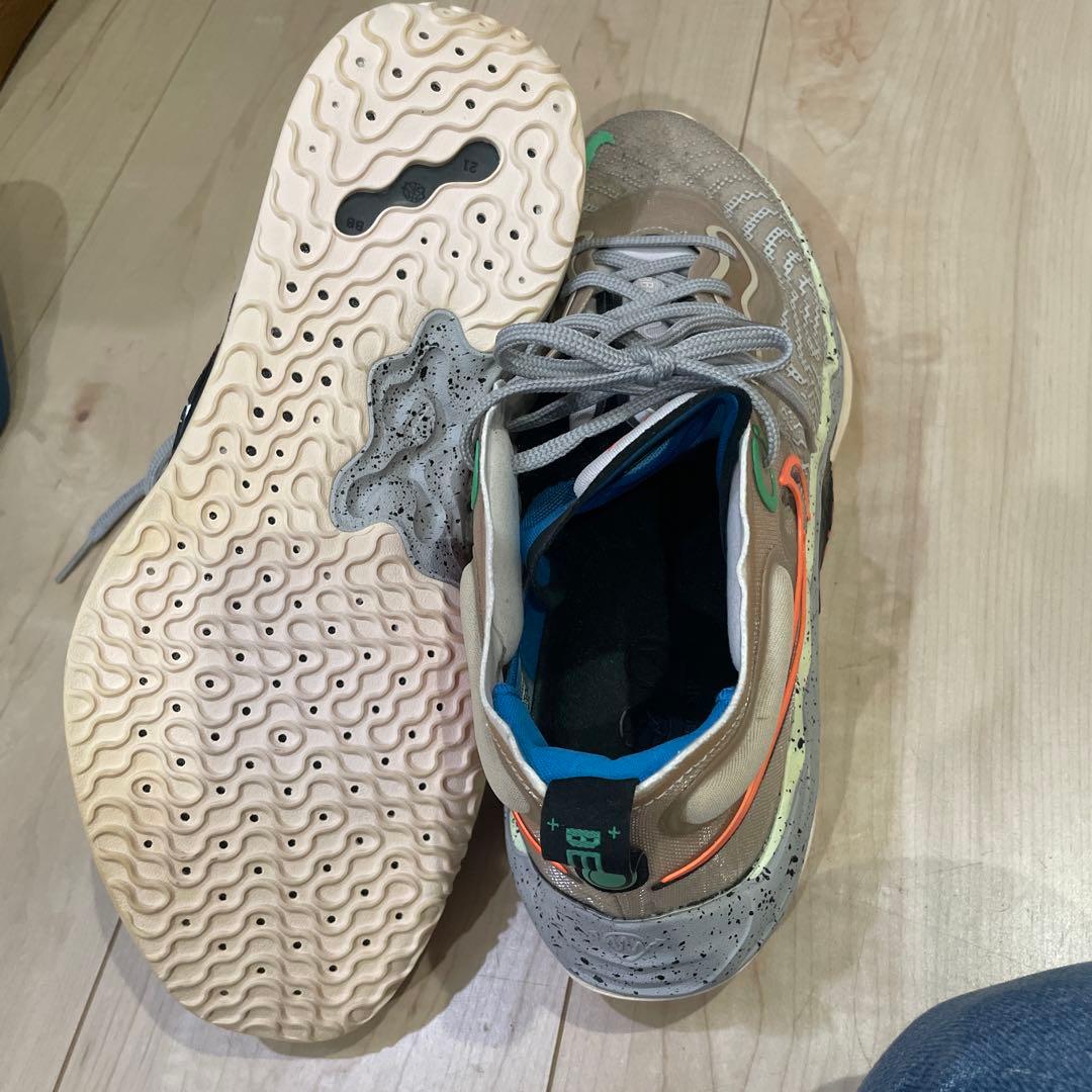 Nike バスケットボールシューズ グレー/オレンジ