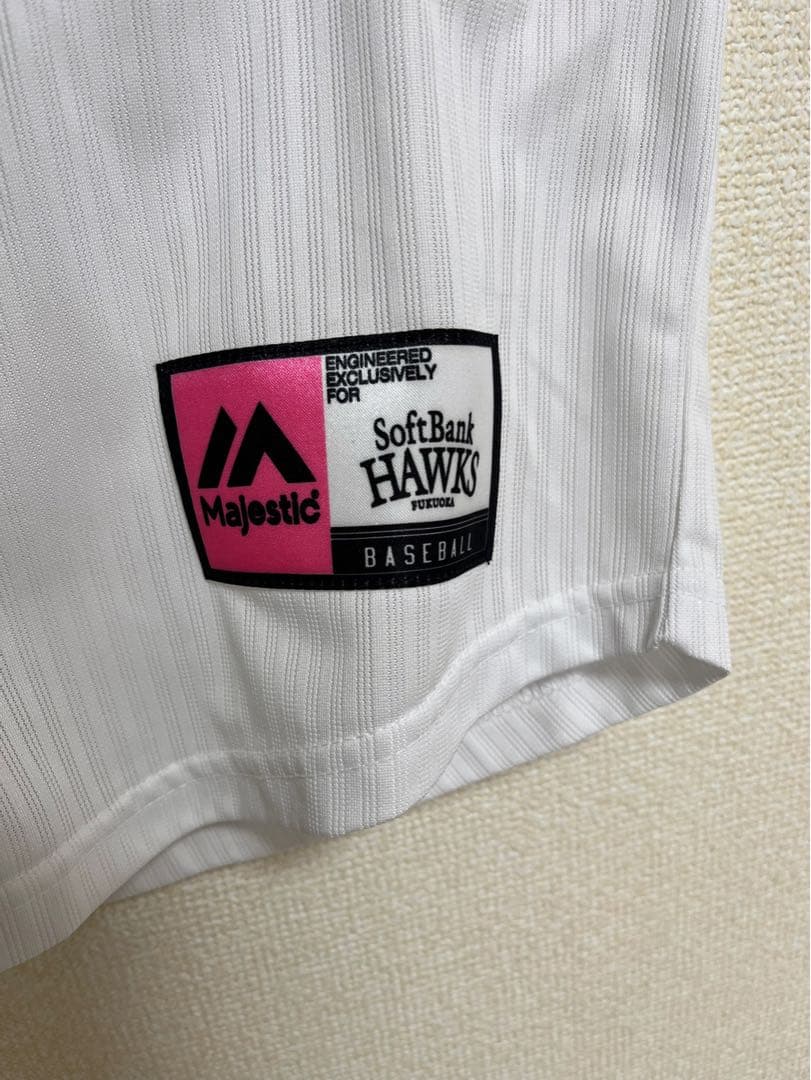 【美品】ソフトバンクホークス レプリカ ユニフォーム 背番号なし ピンク