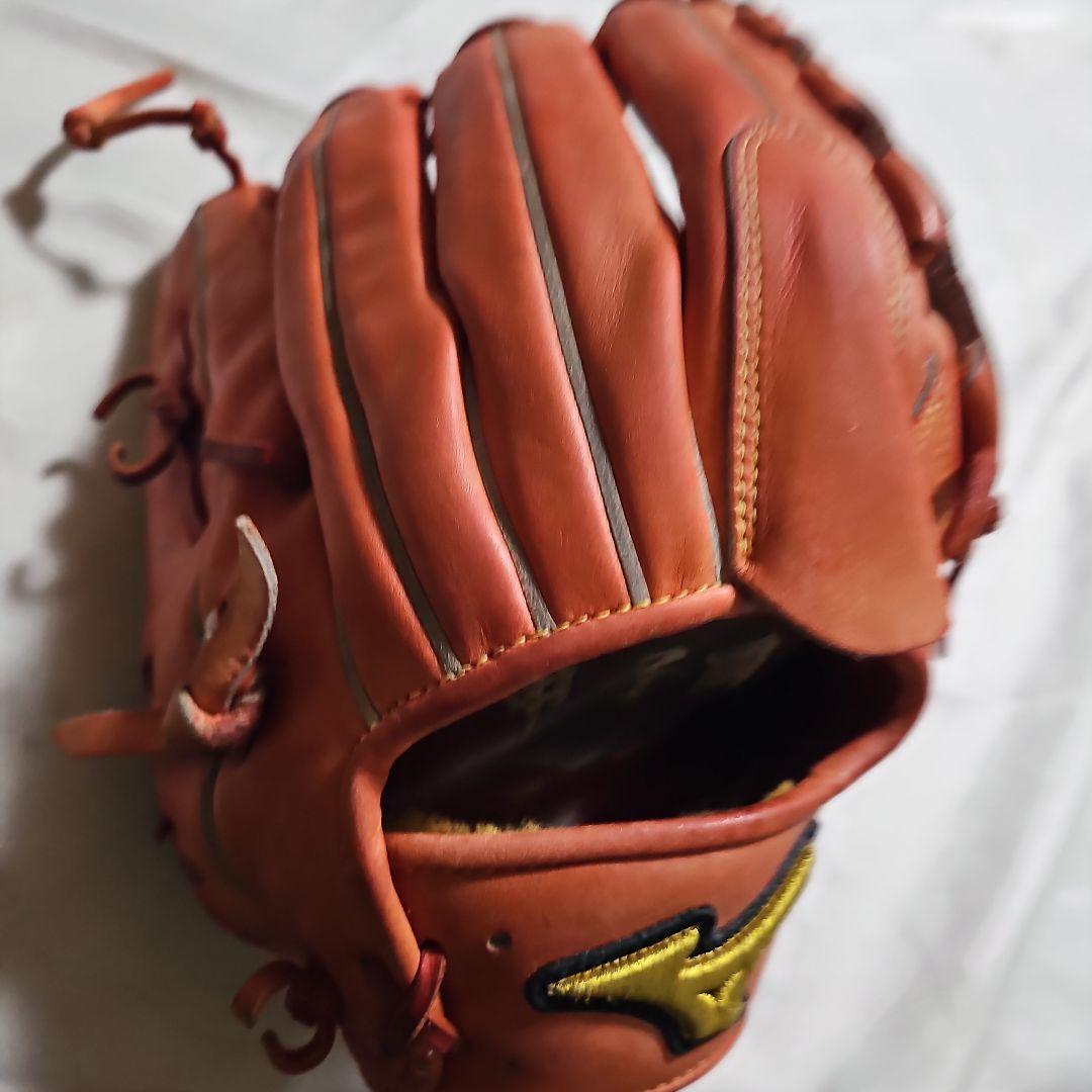 Mizuno オレンジレザーグローブ プロフィット