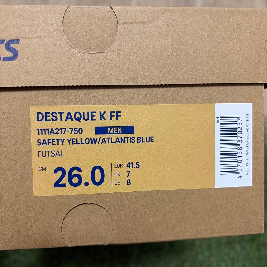 ASICS DESTAQUE K FF 26.0 cm 蛍光イエロー