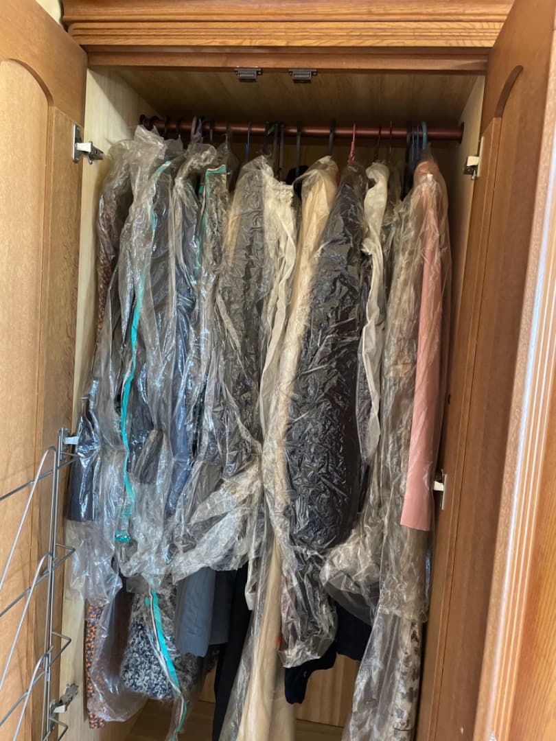 木製 4扉洋服タンス ブラウン 婚礼 さいほく
