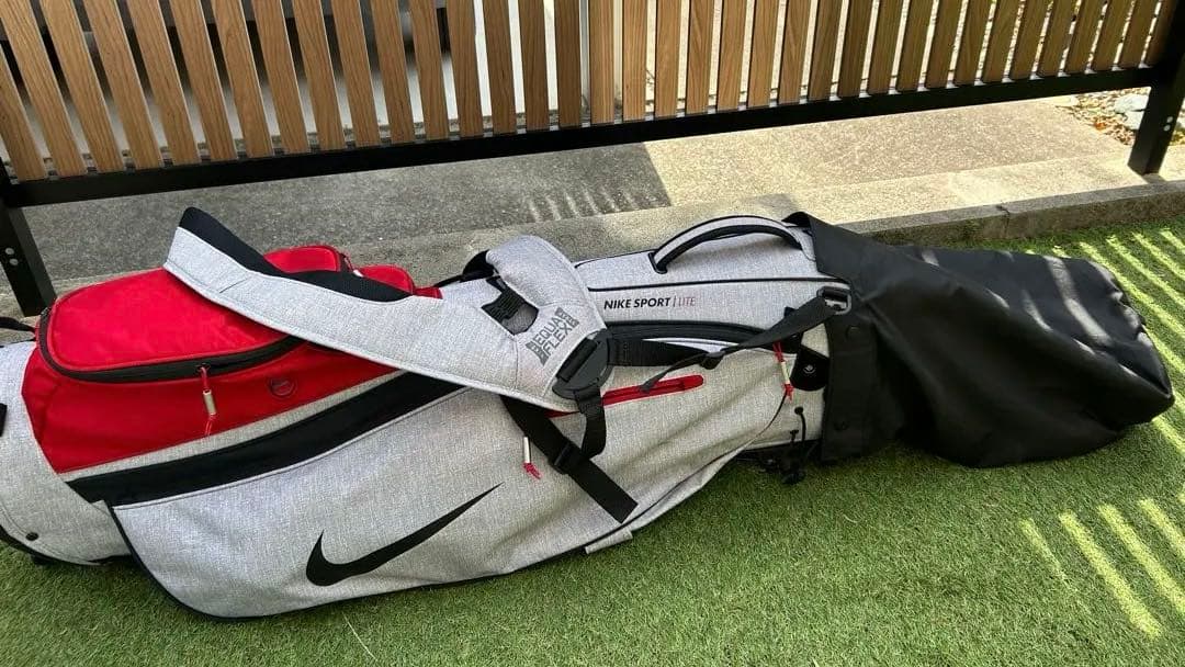 NIKE　Nike Sport Lite キャディバッグ グレー/レッド
