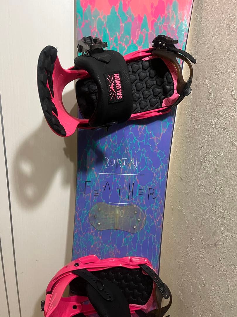 初中級者専用設計！BURTON feather 140 サロモンバインセット