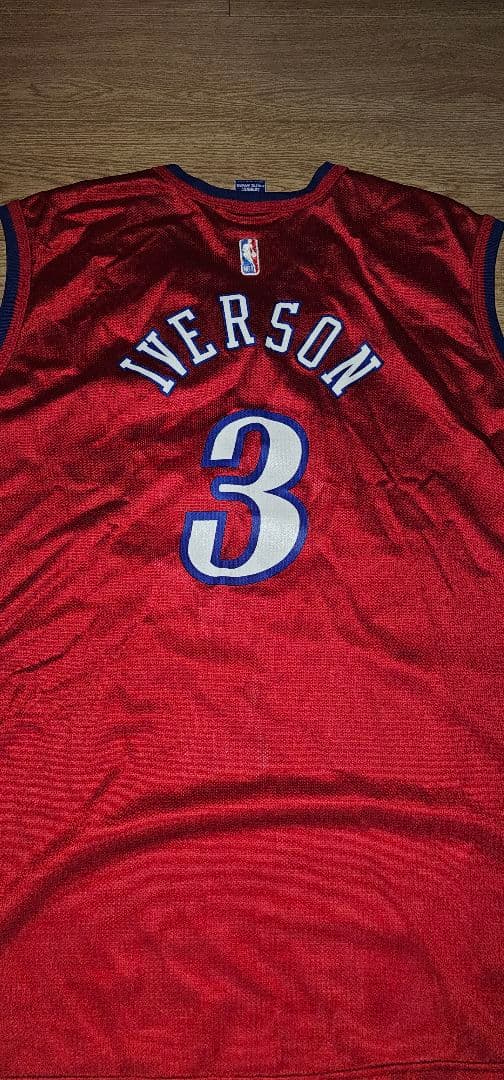 Champion SIXERS IVerson ユニフォーム 48
