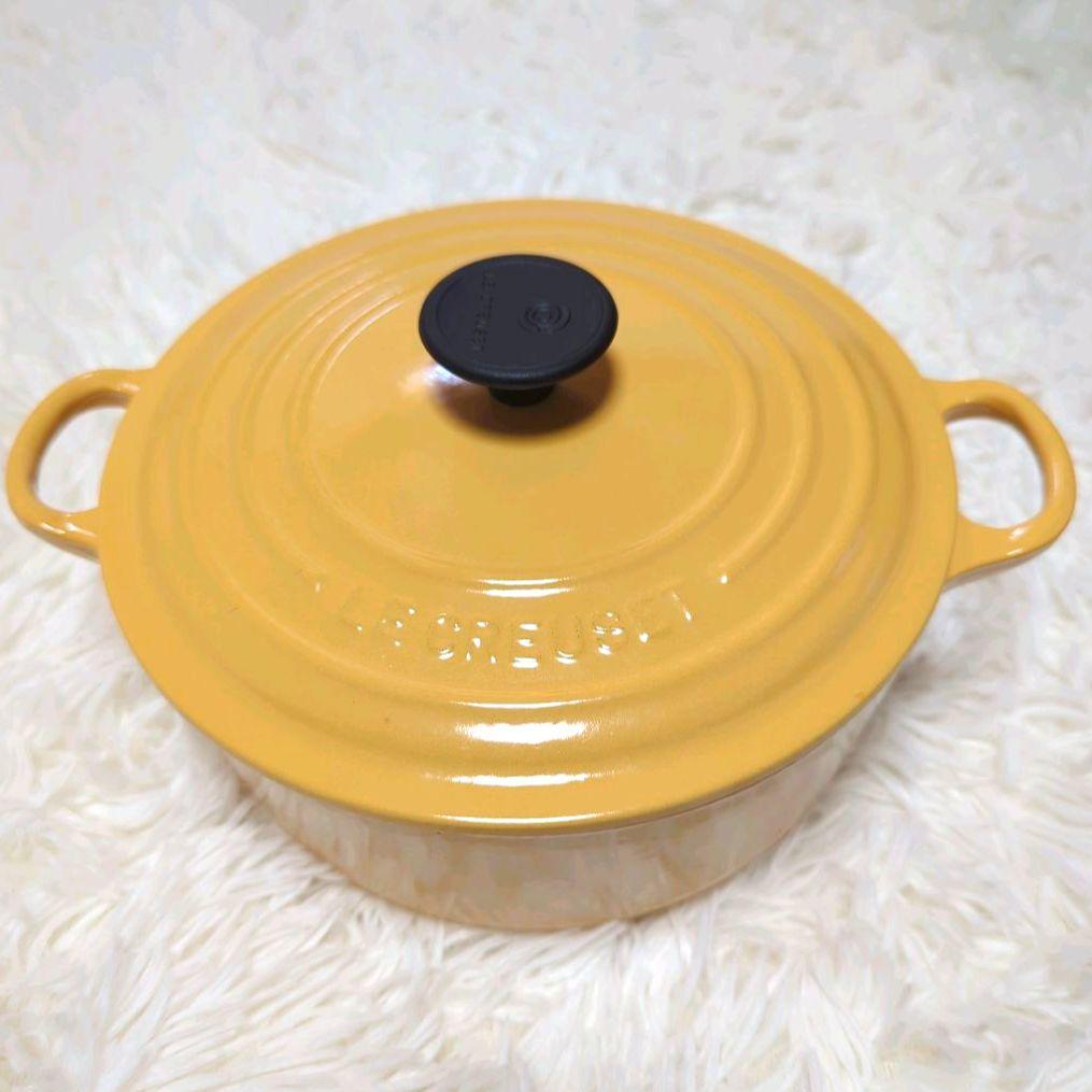 ゆ*ん様 LE CREUSET　ル・クルーゼ　ココット ロンド イエロー　20c