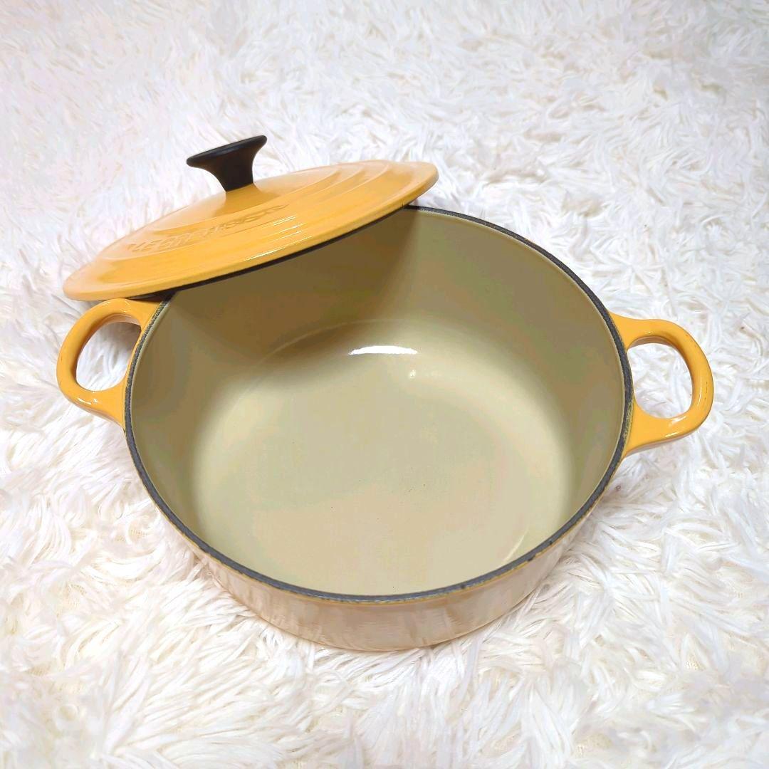 ゆ*ん様 LE CREUSET　ル・クルーゼ　ココット ロンド イエロー　20c