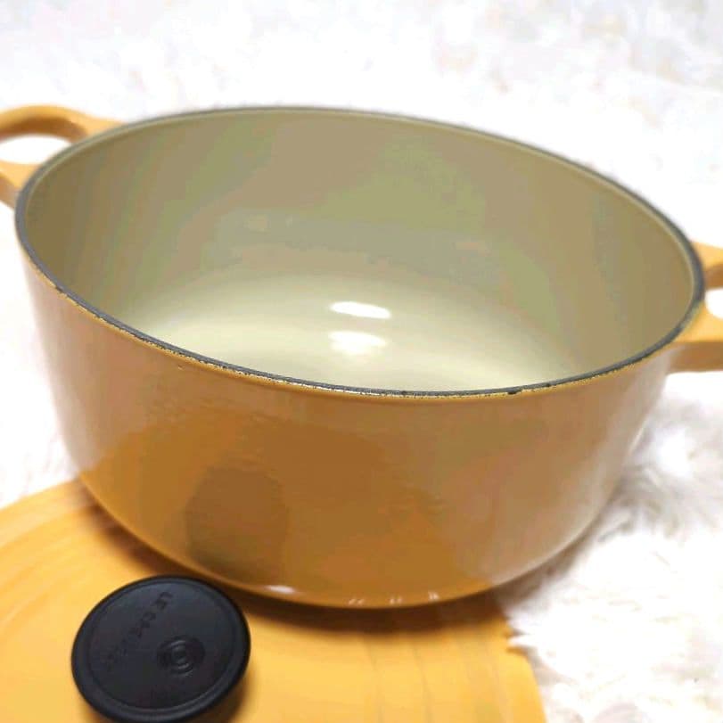 ゆ*ん様 LE CREUSET　ル・クルーゼ　ココット ロンド イエロー　20c