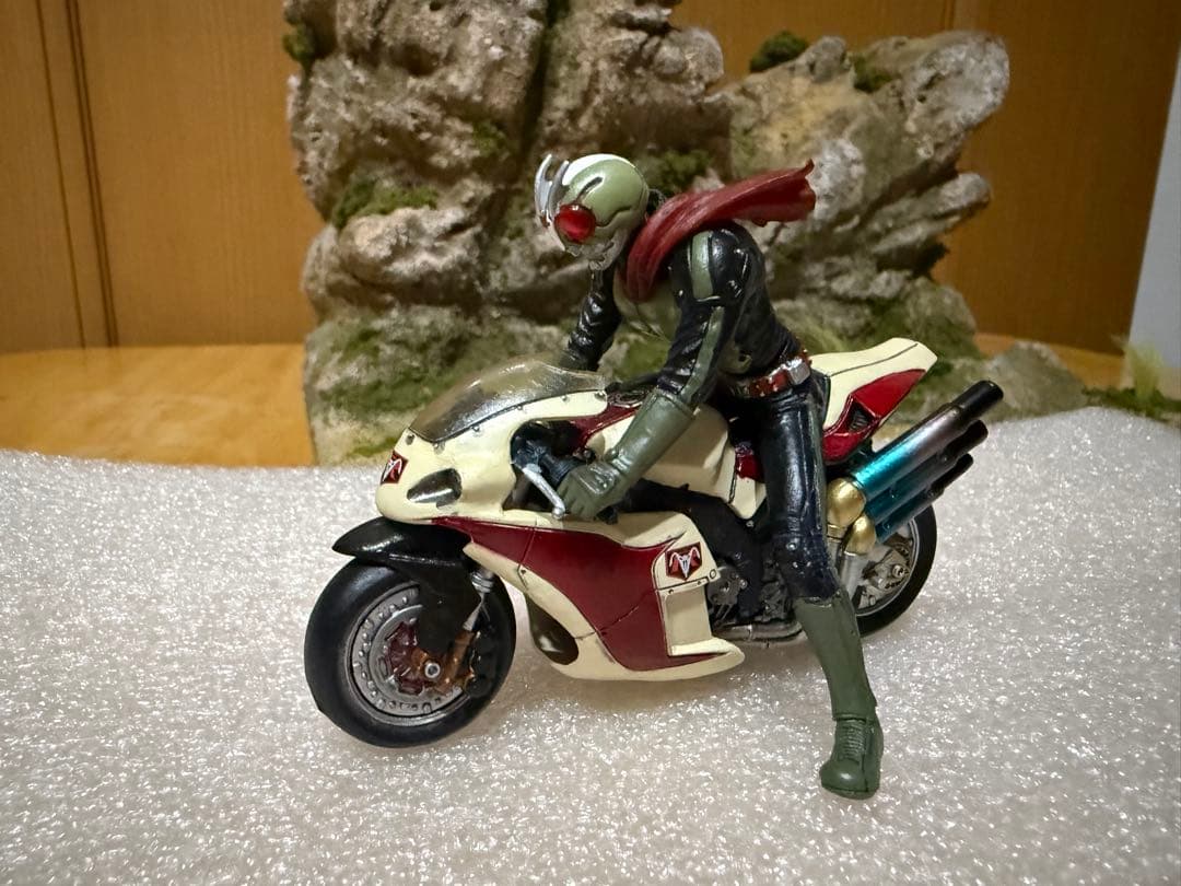 ジオラマ　仮面ライダー2号　新サイクロン号　セット
