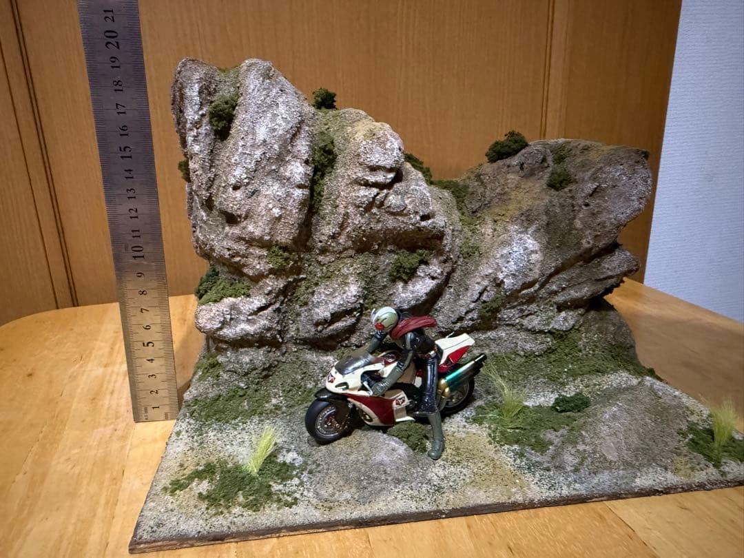 ジオラマ　仮面ライダー2号　新サイクロン号　セット
