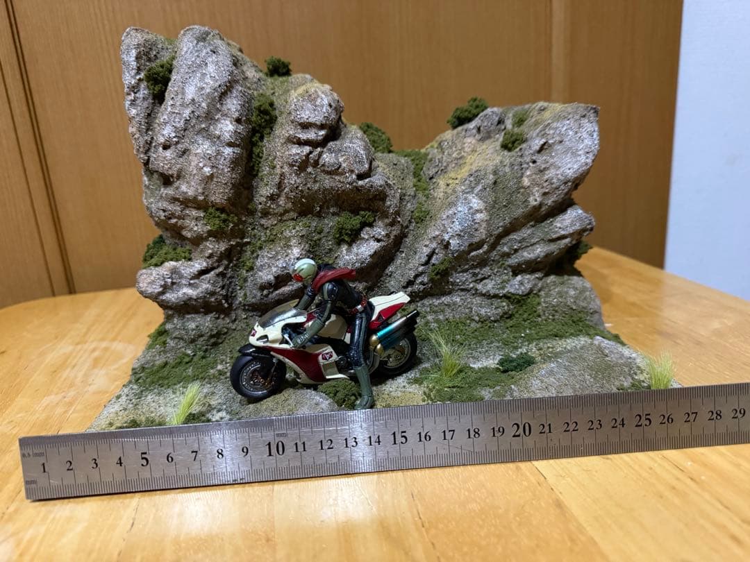 ジオラマ　仮面ライダー2号　新サイクロン号　セット