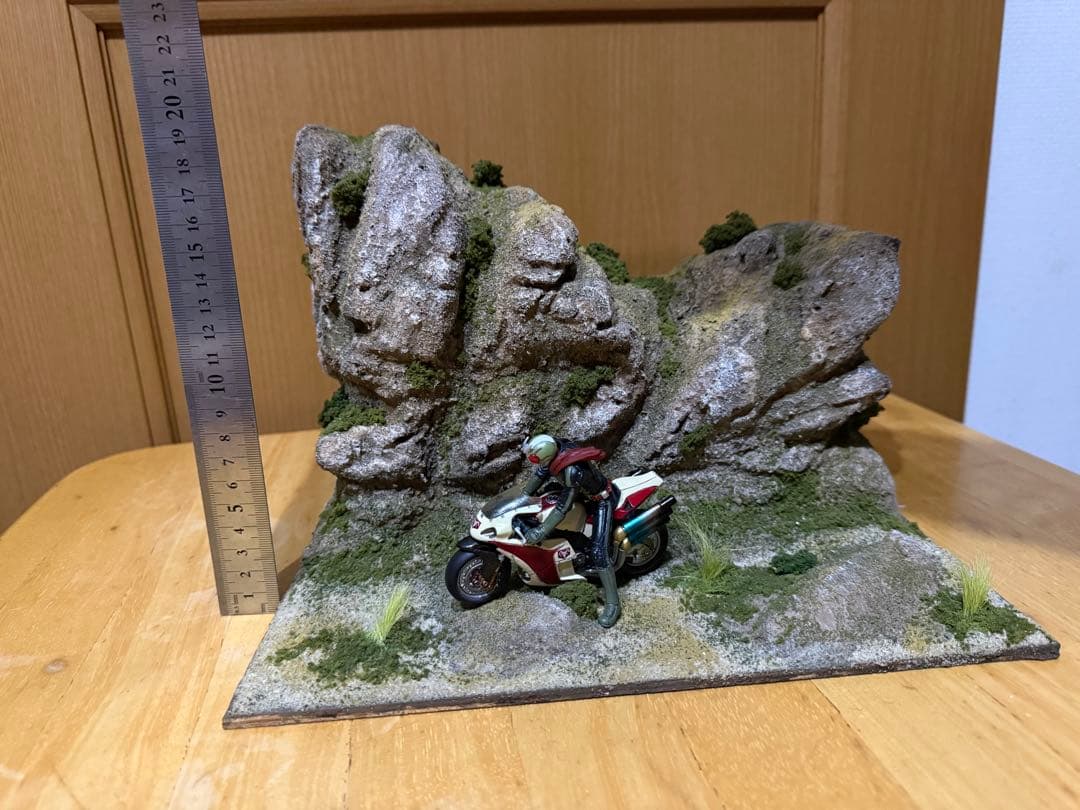 ジオラマ　仮面ライダー2号　新サイクロン号　セット