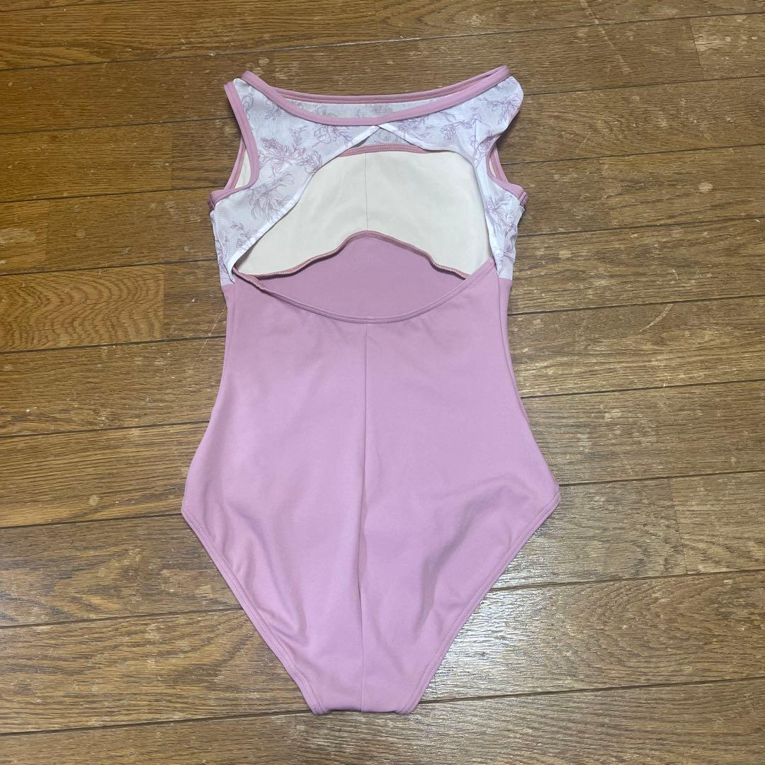 チャコットピンク花柄レオタード タンクトップタイプ